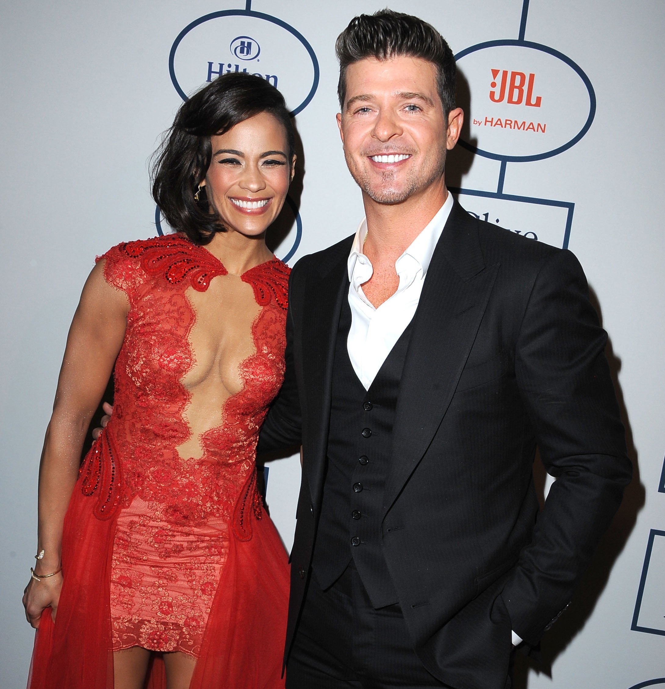 Paula Patton and Robin Thicke