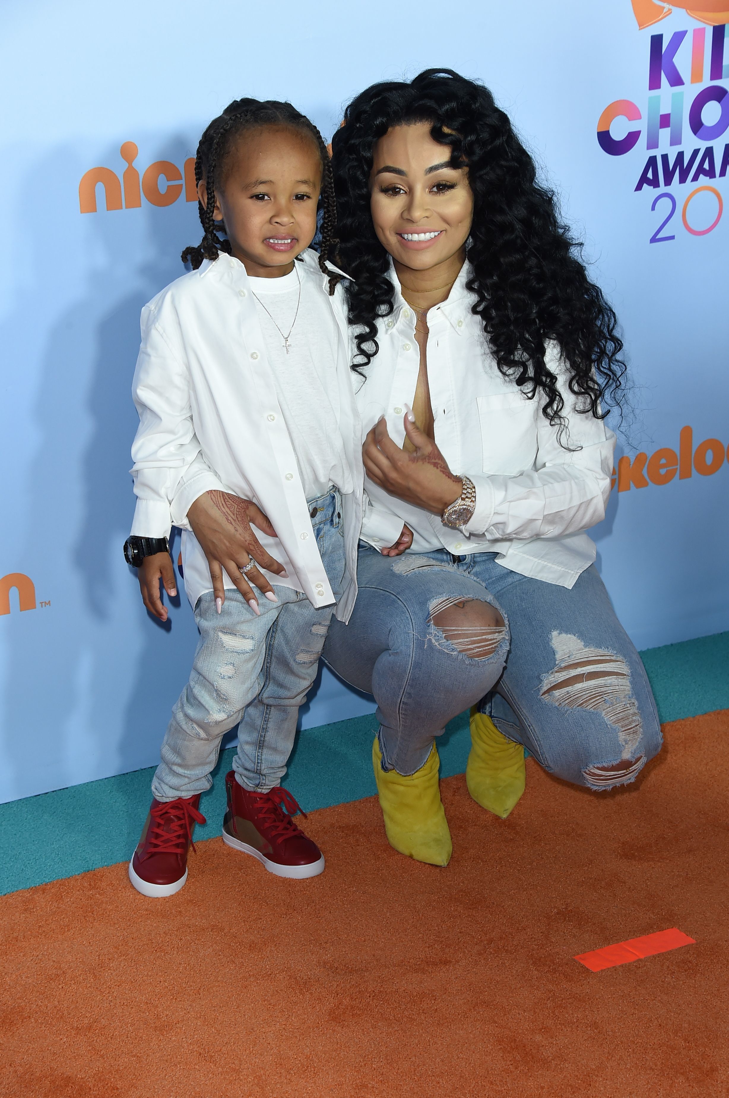 Blac Chyna and King Cairo Kids' Choice 2017 