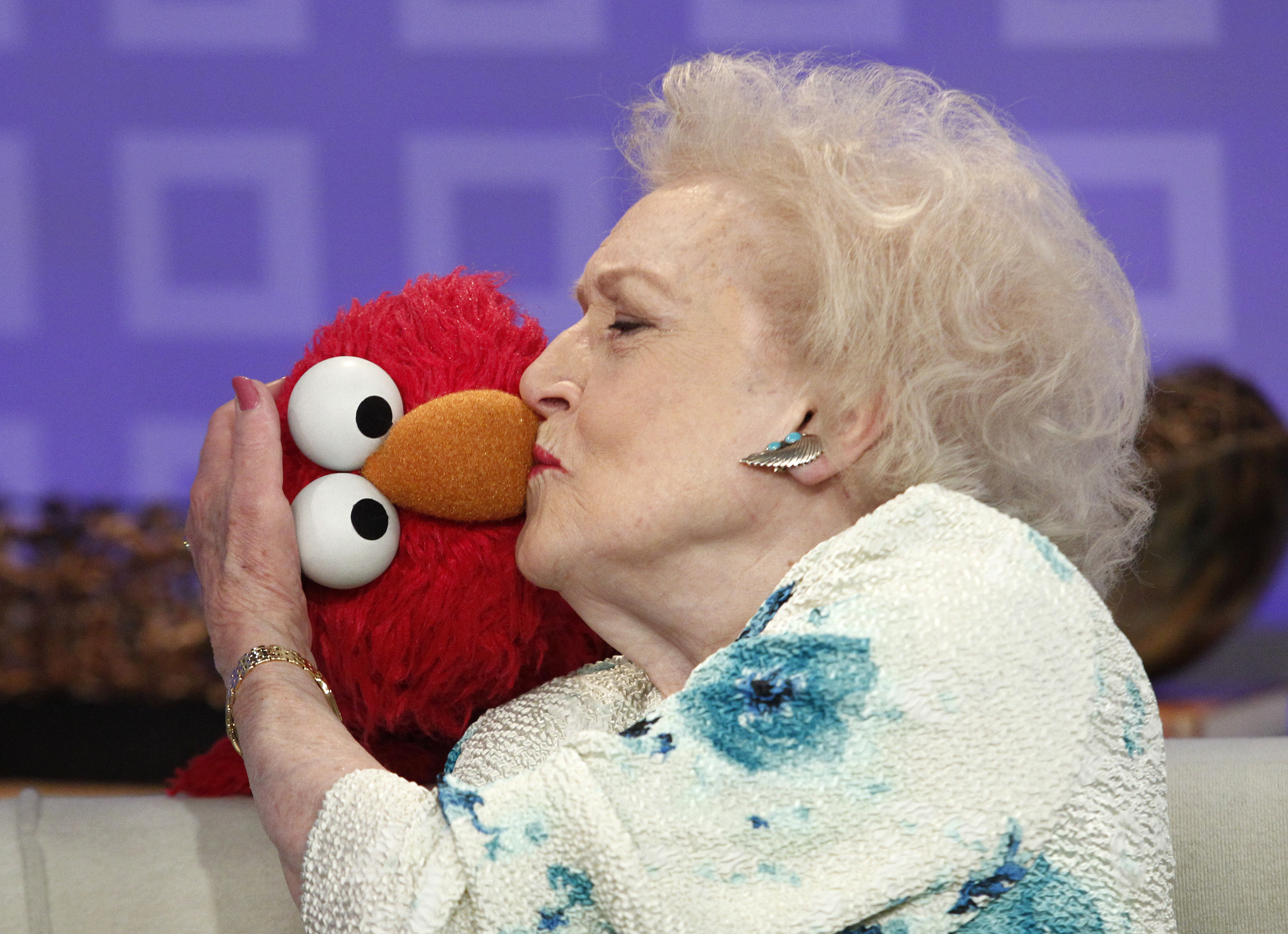 Elmo and Betty White