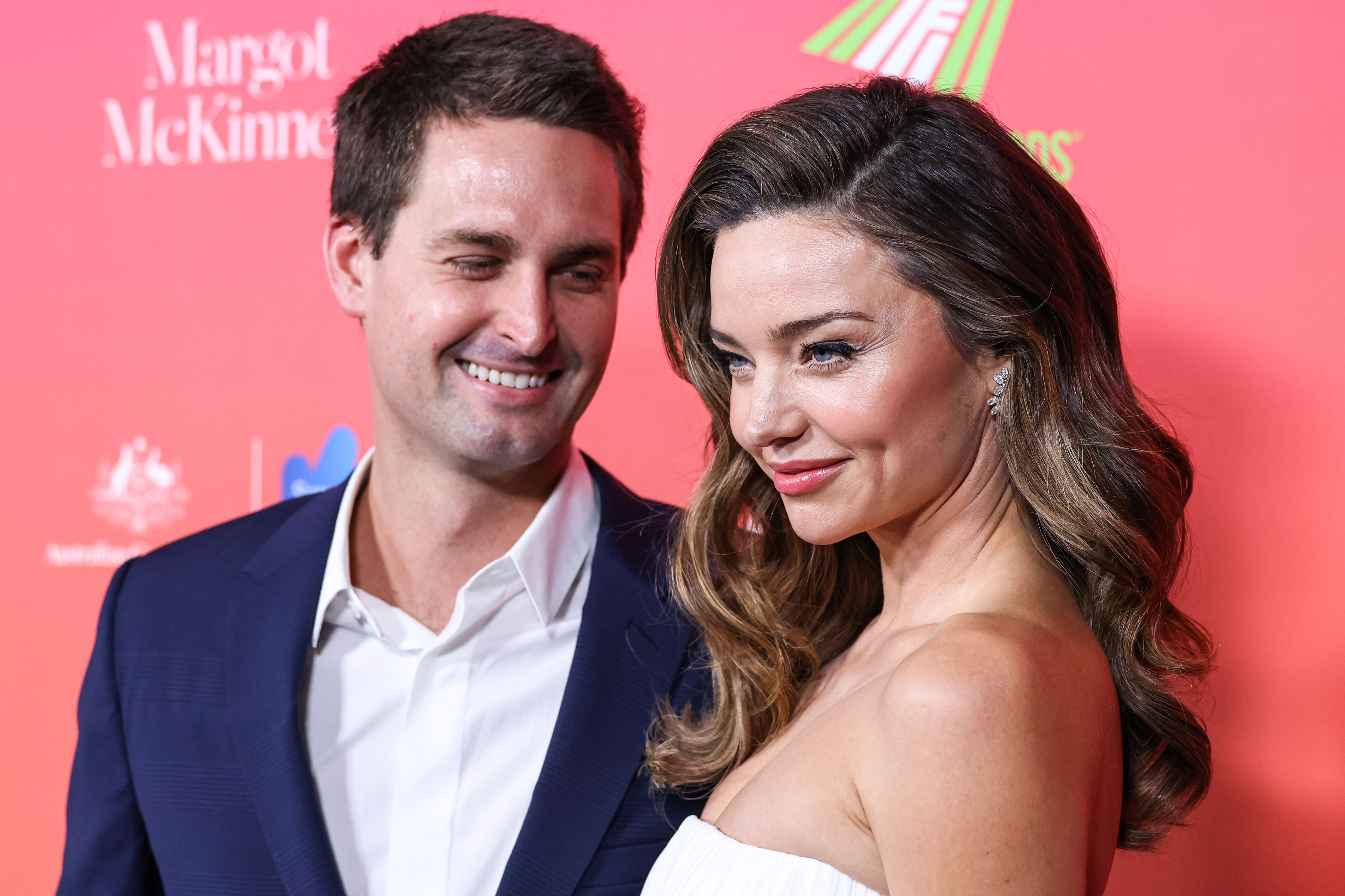 Evan Spiegel and Miranda Kerr