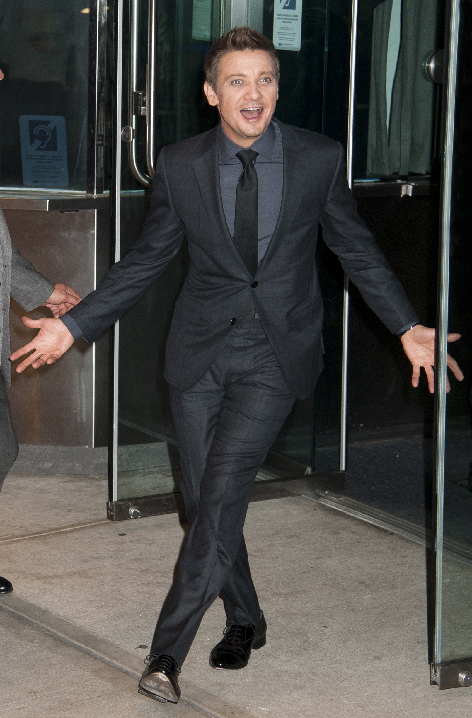 Jeremy Renner All Smiles In New York City in 2015