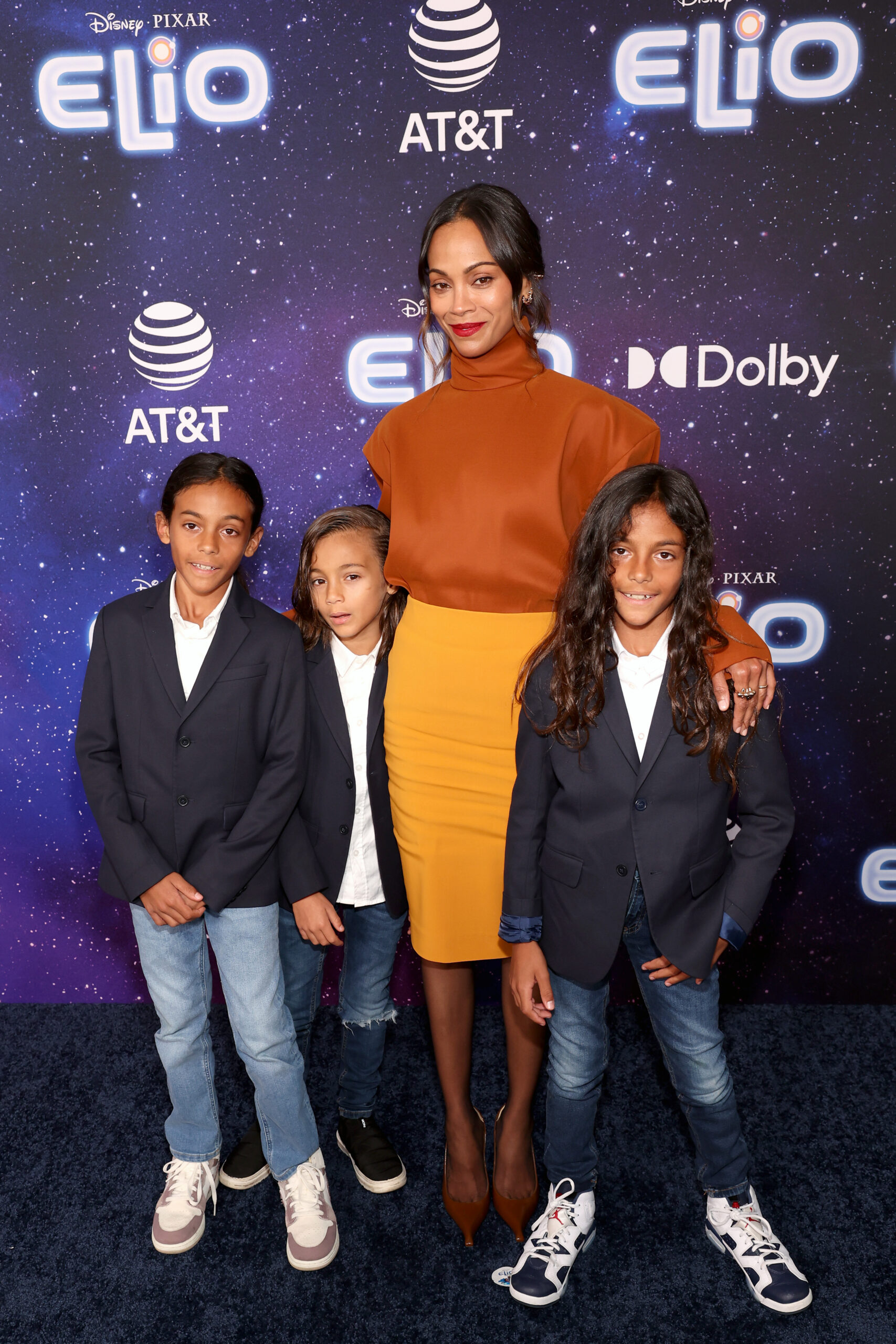 Zoe Saldana, sons Bowie, Cy, Zen