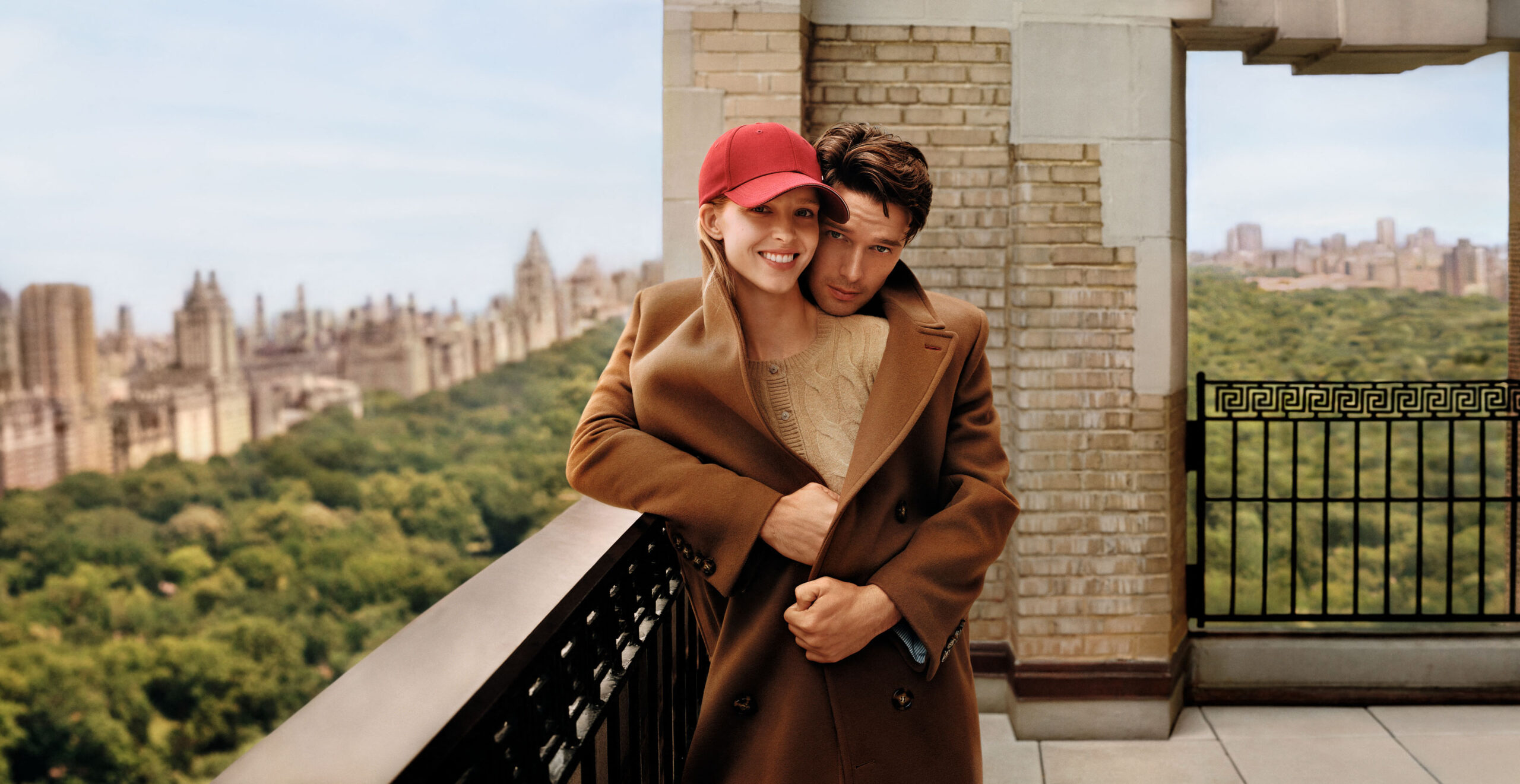 Cozy couple Patrick Schwarzenegger and Abby Champion keep each other warm in Tommy Hilfiger's Fall 2024 campaign