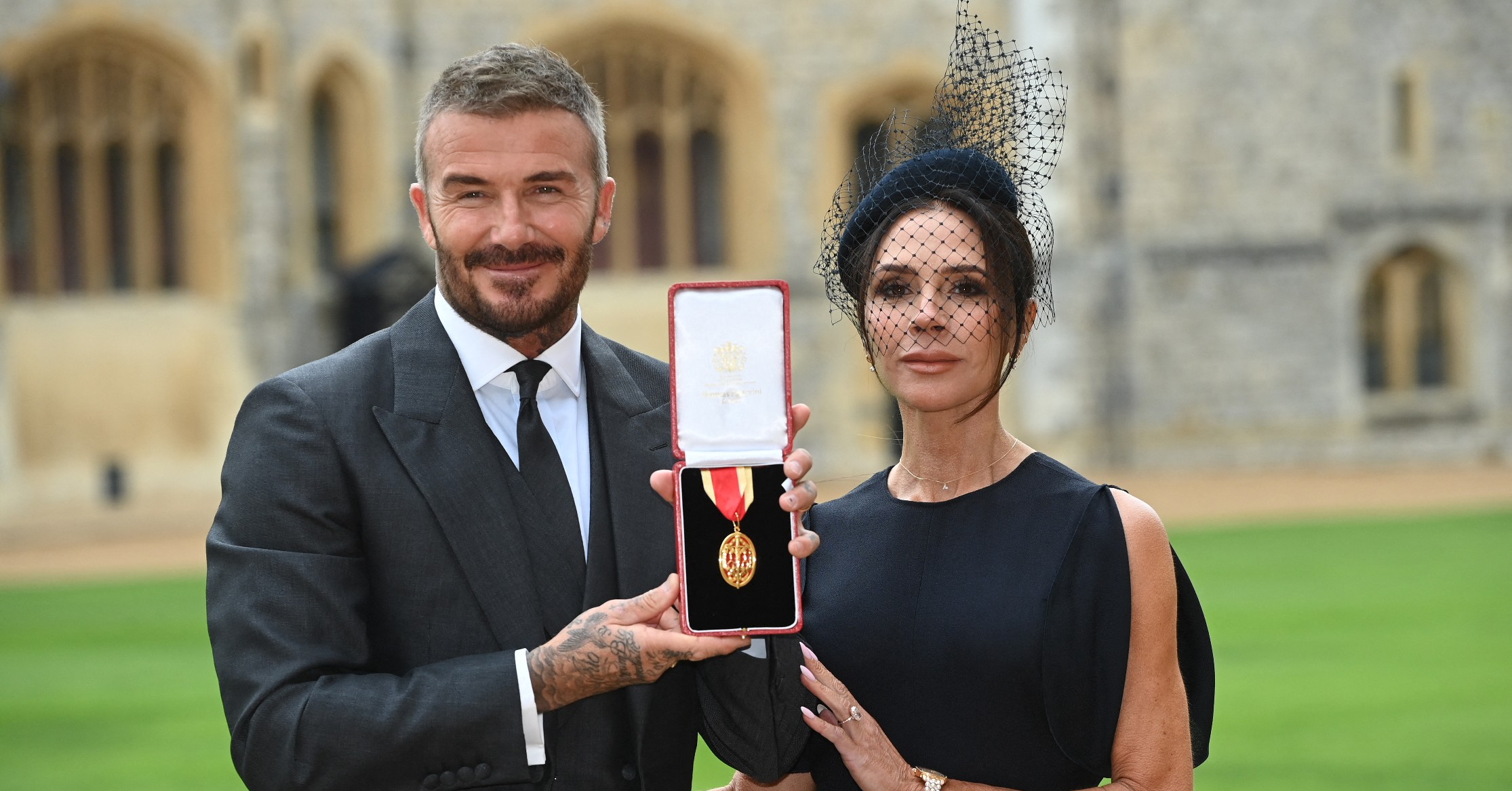 Victoria Beckham as David Beckham is knighted by King Charles at Windsor Castle, Windsor, Berkshire, UK on the 4th November, 2025. 04 Nov 2025