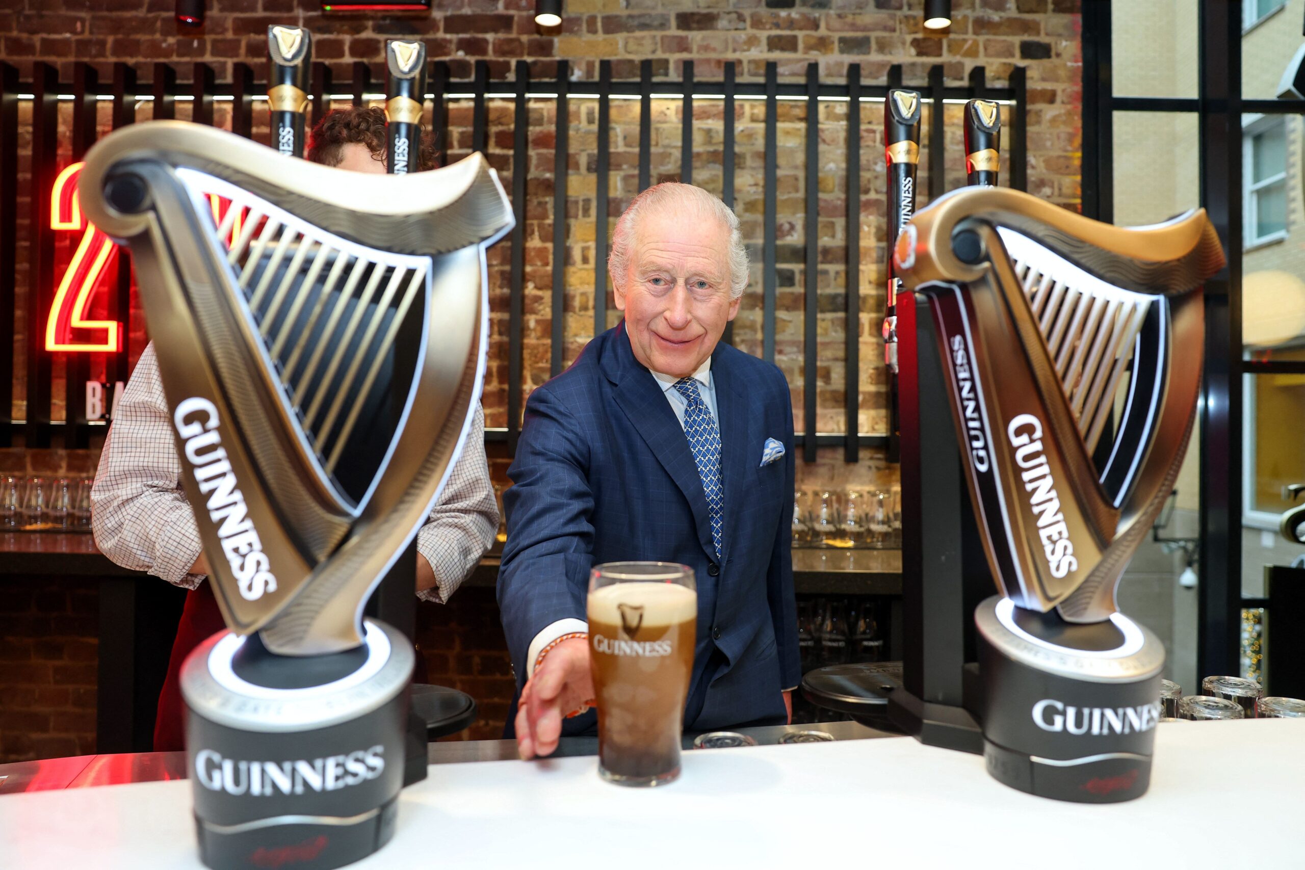 King Charles visits Guinness Open Gate Brewery London