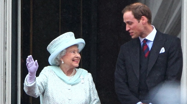 Queen Elizabeth, Prince William on the balcony of Buckingham Palace following The Queen's Diamond Jubilee Procession London, England – 05.06.12