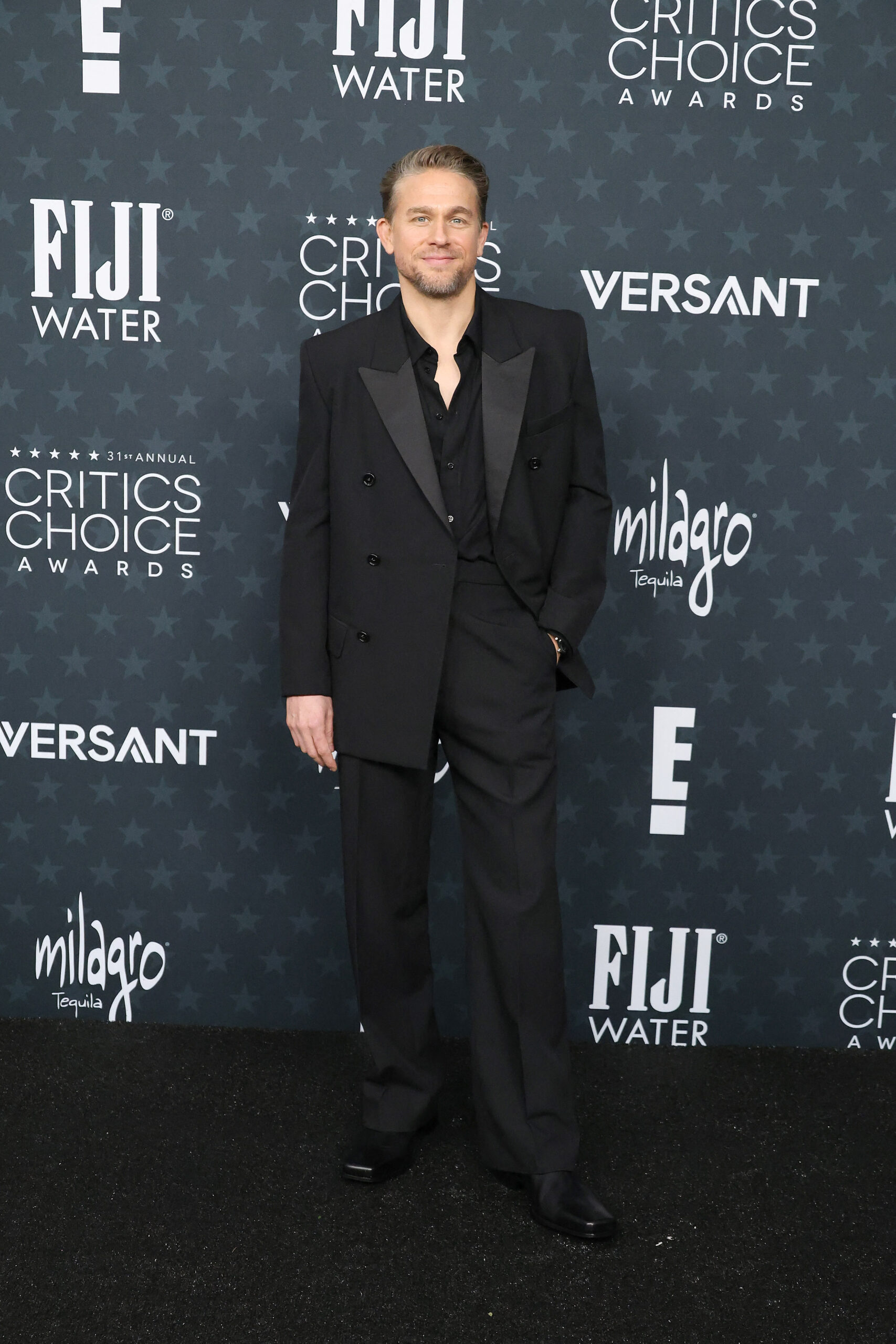 Charlie Hunnam at the 31st Annual Critics Choice Awards at Barker Hangar in 2026