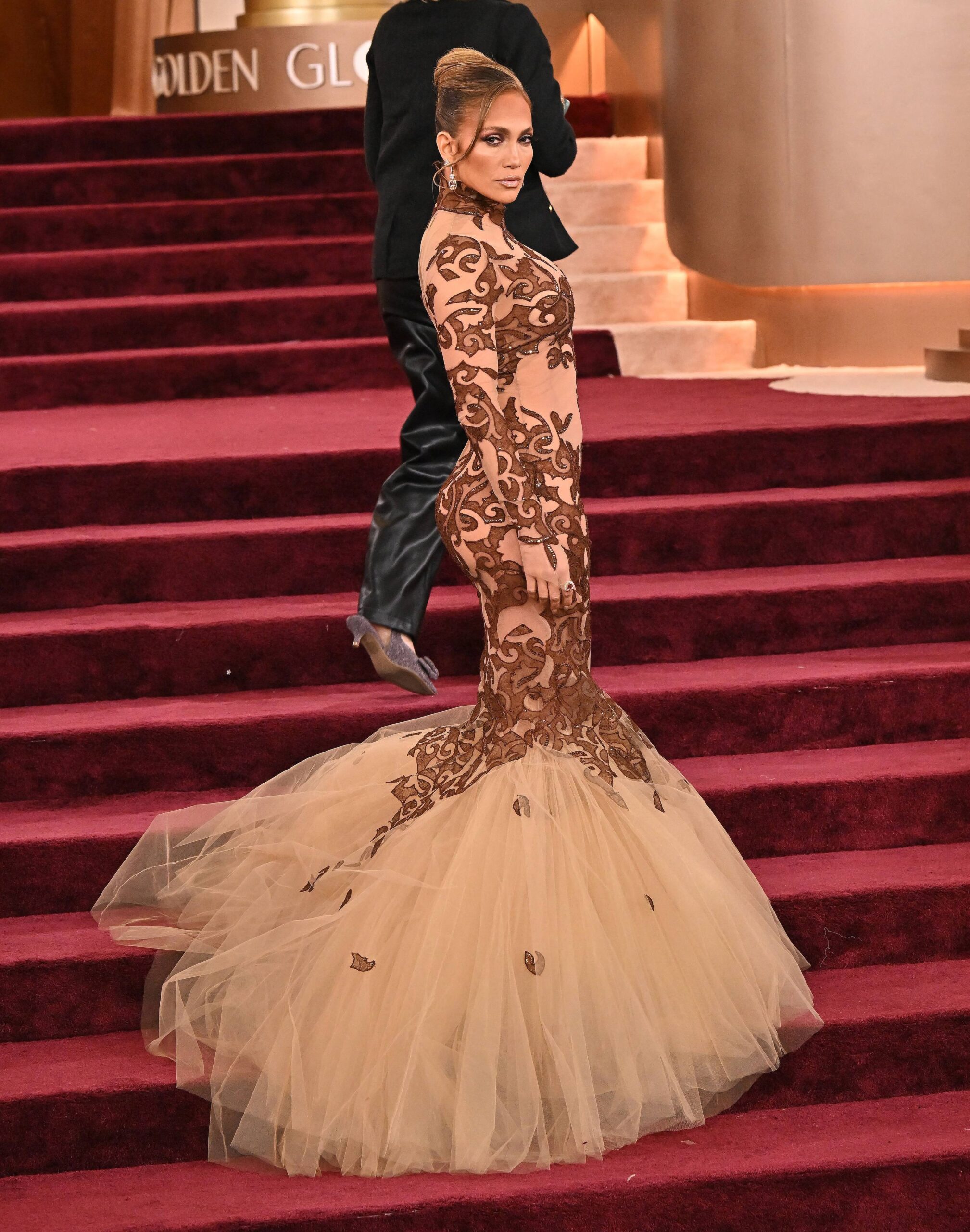 Jennifer Lopez at the 83rd Annual Golden Globes held at the Beverly Hilton Hotel on January 11, 2026 in Beverly Hills, CA